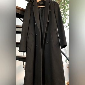Rag & Bone Virgin Wool Black Coat